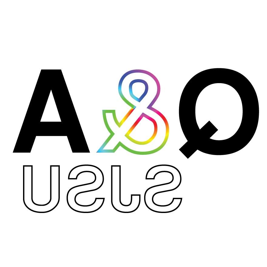 Logo: Bold Q ampersand A with a rainbow gradient ampersand.